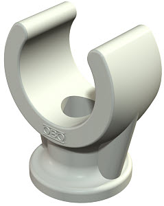 Скоба крепежная одинарная 2962 6 LGR (уп.100шт) OBO 2140063