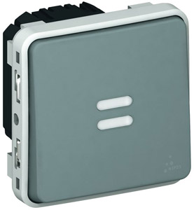 Механизм выключателя 1-кл. СП PLEXO с выд. врем. 250В IP55 бел. Leg 069504