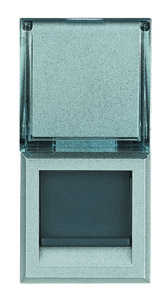 Розетка компьютерная 1-м Axolute RJ45 алюм. Leg BTC HC4279C6