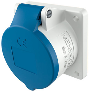 Розетка скрыт. уст. 16А 230В 2P+E IP44 прямая Mennekes 1366