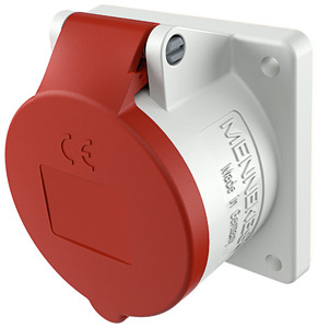 Розетка скрыт. уст. 16А 380В 3P+E+N IP44 прямая Mennekes 1385