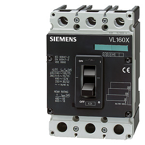 SIEMENS INDUSTRIAL INT VL160X N S/PROTE 40KA TERM FIJO 160A