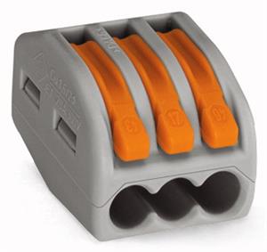 Клеммник 3х(0.08-4) WAGO 222-413