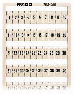 Маркировка WMB MULTI 1-50 для шир. 5-17.5мм WAGO 793-566