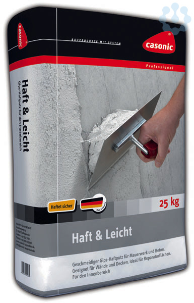 Haft + Leicht Haftputz 25kg Casonic Sack Online Kaufen - 5701108 - Elektroprofishop