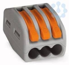 Клеммник 3х(0.08-4) WAGO 222-413