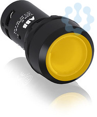 Кнопка с подсветкой CP1-11Y-10 24В AC/DC с плоской клавишей без фикс. 1НО жел. ABB 1SFA619100R1113