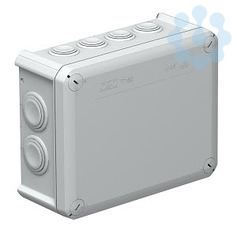 Коробка распр. 7хM25 5хM32 св.-сер. 190х150х77мм IP66 T160 OBO 2007093