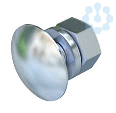 Комплект креп. M12х30 FRS 12х30 F (болт плос/гол.+гайка+шайба) OBO 6406270