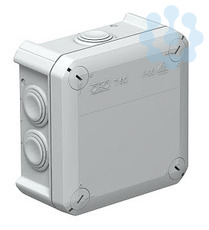 Коробка распр. 7х25 114х114х57мм IP66 T60 свет.сер. OBO 2007061