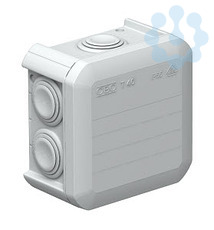 Коробка распределительная 7х25 90х90х52мм IP55 свет.сер. OBO 2007045