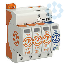 Устройство защиты от импульсных перенапр. УЗИП 150В CombiController V50-3+NPE+FS-150 3 пол. OBO 5093462