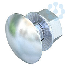 Комплект креп. M6х20 FRSB 6х20 G (болт плос/гол.+гайка с насеч.) OBO 6406181