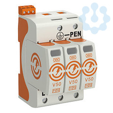 Устройство защиты от импульсных перенапр. УЗИП 150В CombiController V50-3+FS-150 3 пол. OBO 5093448