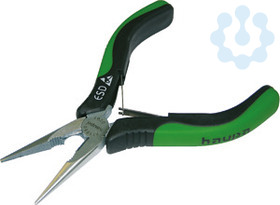 Плоскогубцы для электроники плосковыпуклые 130мм HAUPA 211850