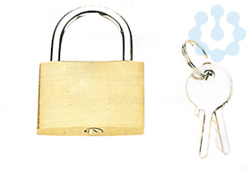 Замок висячий латунный 30мм HAUPA 220110