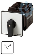 Переключатель кулачковый 3п Ie=63А пол.1-2 90град. 88х88мм заднее креп. T5B-3-8222/Z EATON 92375