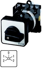 Переключатель реверсивный многоскоростной 3п Ie=12А пол.2-1-0-1-2 45град. 48х48мм заднее креп. T0-6-15866/Z EATON 67326