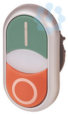 Кнопка двойная M22-DDLM-GR-X1/X0 I-O с сигнал. лампой EATON 284830