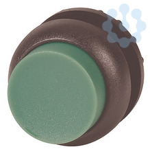 Головка кнопки M22S-DH-G выступающая без фикс. зел.; черн. лицевое кольцо EATON 216645