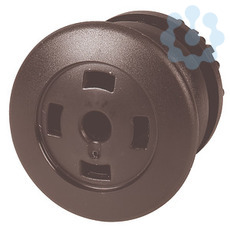 Головка кнопки M22S-DP-S-X грибовидная без фикс. пустая черн.; черн. лицевое кольцо EATON 216730