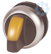 Переключатель с поворотной ручкой V-позиц. 60град. с фикс. жел. с подсветкой M22-WLKV-Y EATON 284396