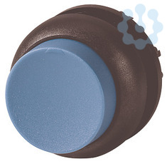 Головка кнопки M22S-DH-B выступающая без фикс. син.; черн. лицевое кольцо EATON 216650