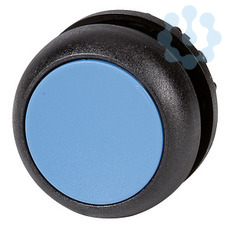 Головка кнопки с фикс. син.; черн. лицевое кольцо M22S-DR-B EATON 216624