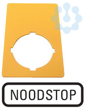 Знак аварийная остановка 50х33мм "NOODSTOP" M22-XZK-NL99 жел. EATON 216475