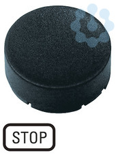 Шильдик кнопочный выступающий "СТОП" M22-XDH-S-GB0 черн. EATON 218240