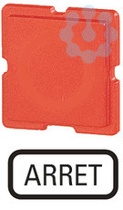 Шильдик "ARRET" 310TQ25 красн. EATON 91446