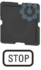 Шильдик СТОП 112TQ25 черн. EATON 63748
