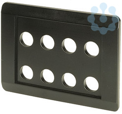 Корпус встроенный монтаж 8 элементов E8-SW черн. EATON 65212