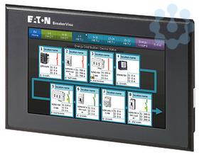 Система мониторинга BreakerVisu подключение до 48 устройств цветной дисплей 7дюйм ModbusRTU+SmartWire DT NZM-XMC-MDISP70 EATON 172766