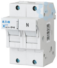 Держатель/разъединитель цилиндр. вставок 14х51 1Р+N VLC14-1P+N EATON 285362