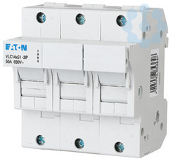 Держатель/разъединитель цилиндр. вставок 14х51 3п VLC14-3P EATON 285364