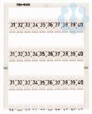 Маркировка WMB MULTI горизонт. 31-40 для шир. 5-17.5мм WAGO 793-5505