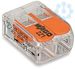 Клемма универс. компактная 2х(0.14-4.0) WAGO 221-412